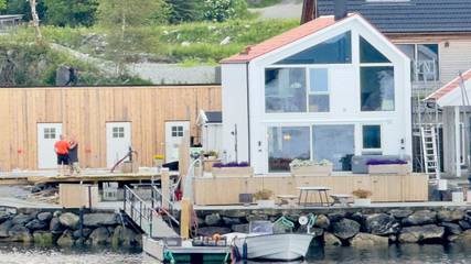 Ferienhaus für 6 Personen, mit Terrasse und Ausblick in Stord