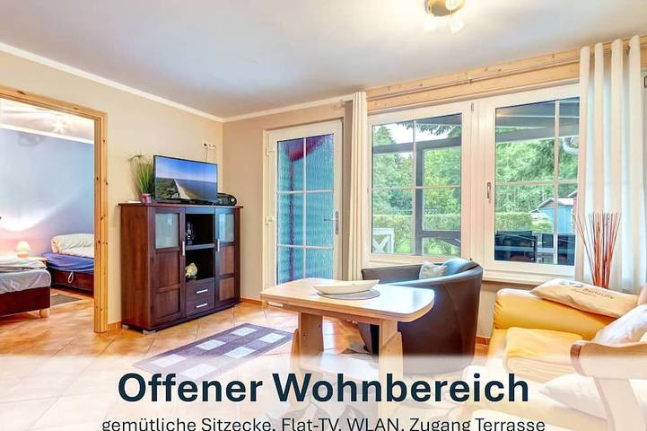 Bungalow für 4 Personen, mit Terrasse und Garten in Korswandt