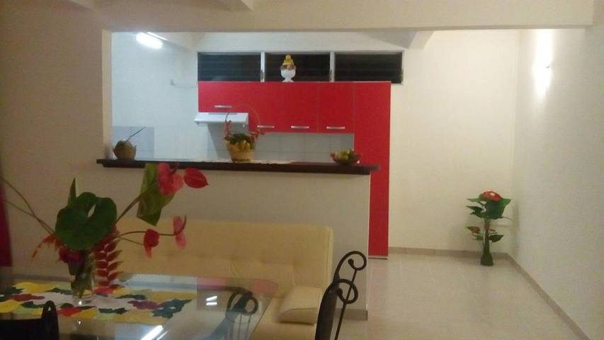 Appartement de vacances pour 4 personnes, avec jardin