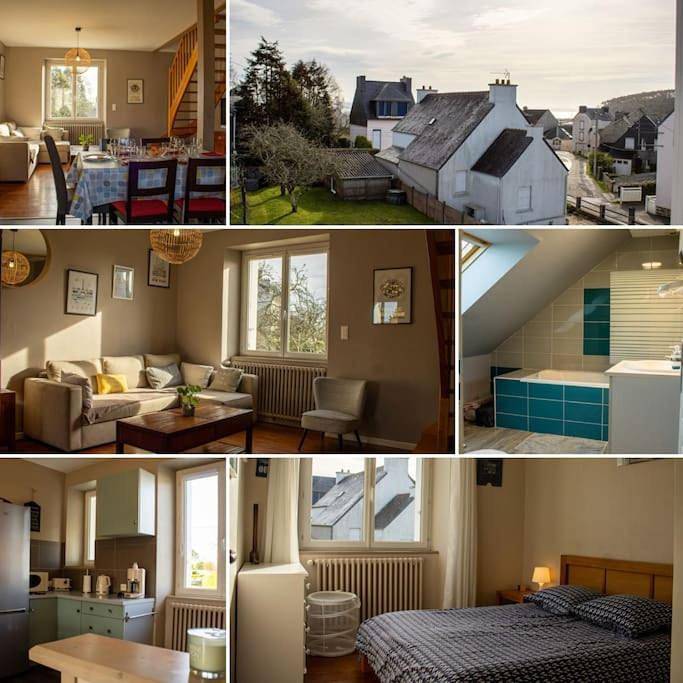 Location de vacances pour 6 personnes, avec jardin et vue dans Plage de Morgat - 2