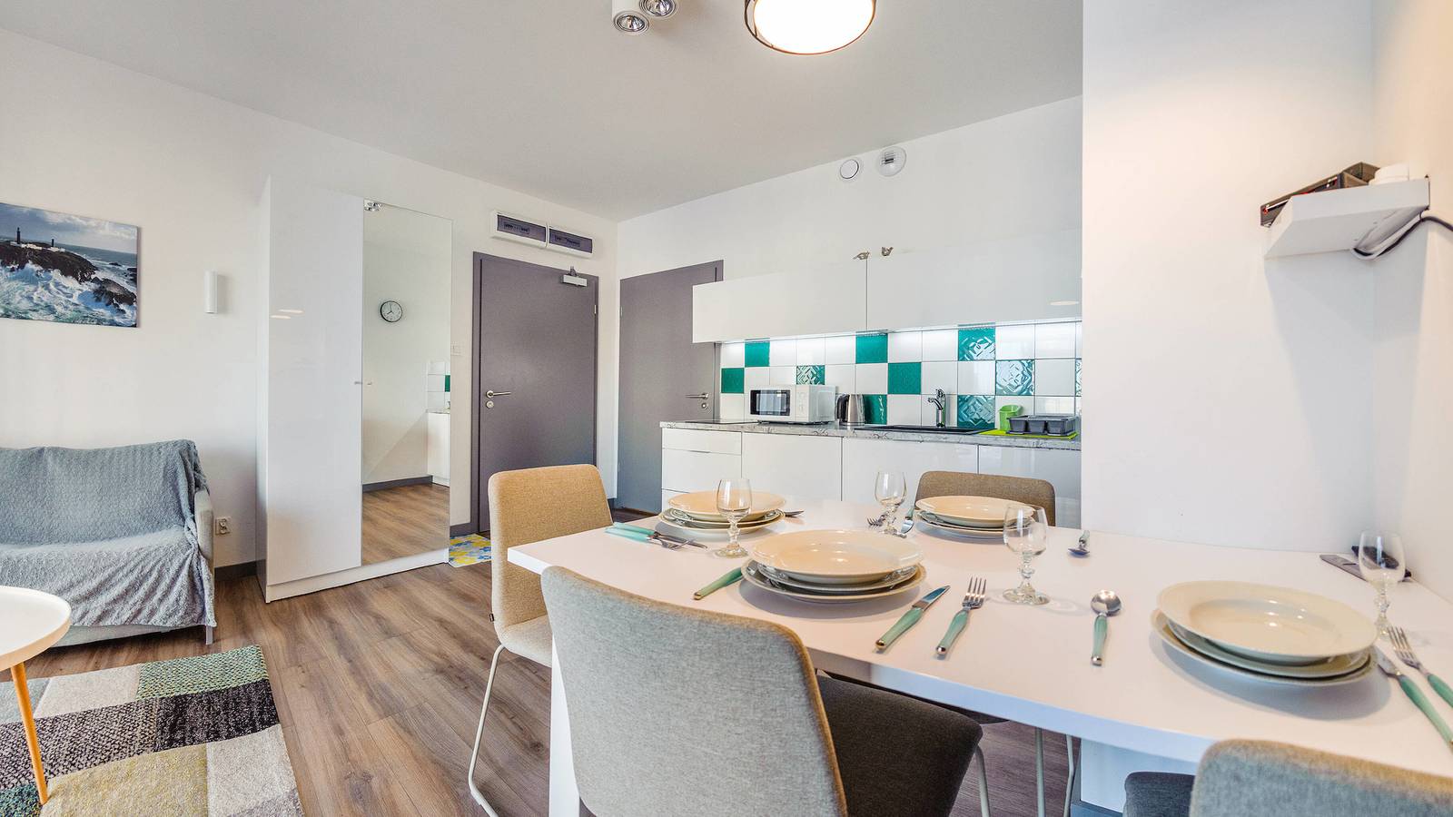 Cały apartament wypoczynkowy, Apartament wakacyjny dla 4 osób z balkon in Ustronie Morskie, Baltic Sea Pomerania
