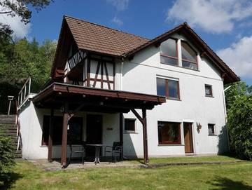 Ferienwohnung für 8 Personen, mit Ausblick und Terrasse sowie Garten und Sauna in Wieda
