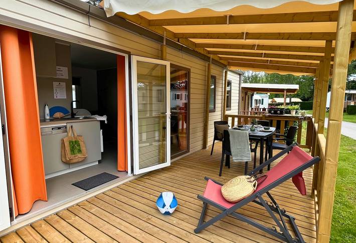 Wohnwagen für 4 Personen mit Pool in Touquin, Seine-et-Marne