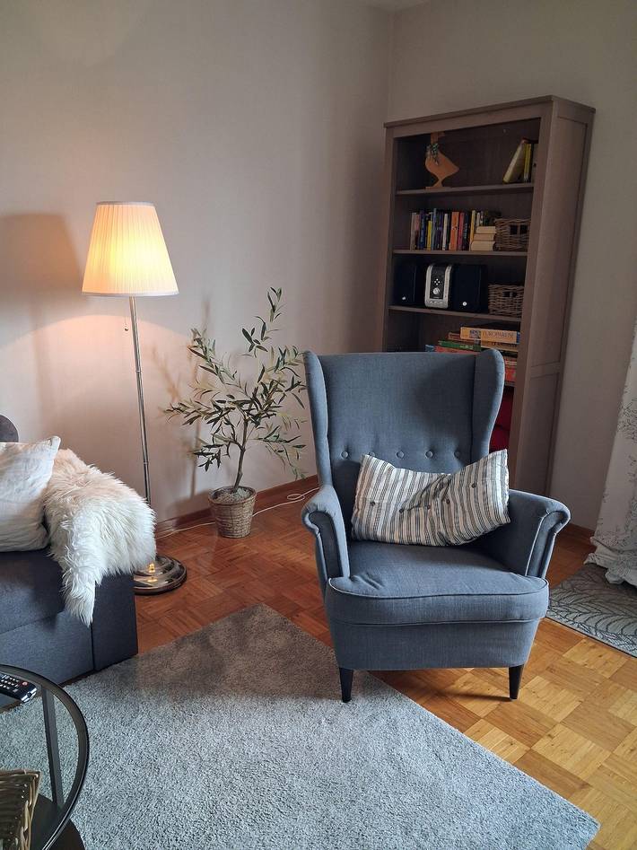 Ferienwohnung für 6 Personen, mit Balkon und Terrasse sowie Garten