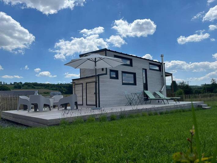 Tente pour 4 personnes, avec Jacuzzi et Terrasse ainsi que Jardin et Vue au Province de Luxembourg - 3