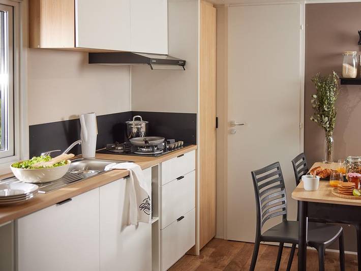 Camping Au Tylo Soleil - Mobilheim 6 personen - 43 Premium Mobilheim Trigano 35m² in Dauphin, Regionaler Naturpark Luberon