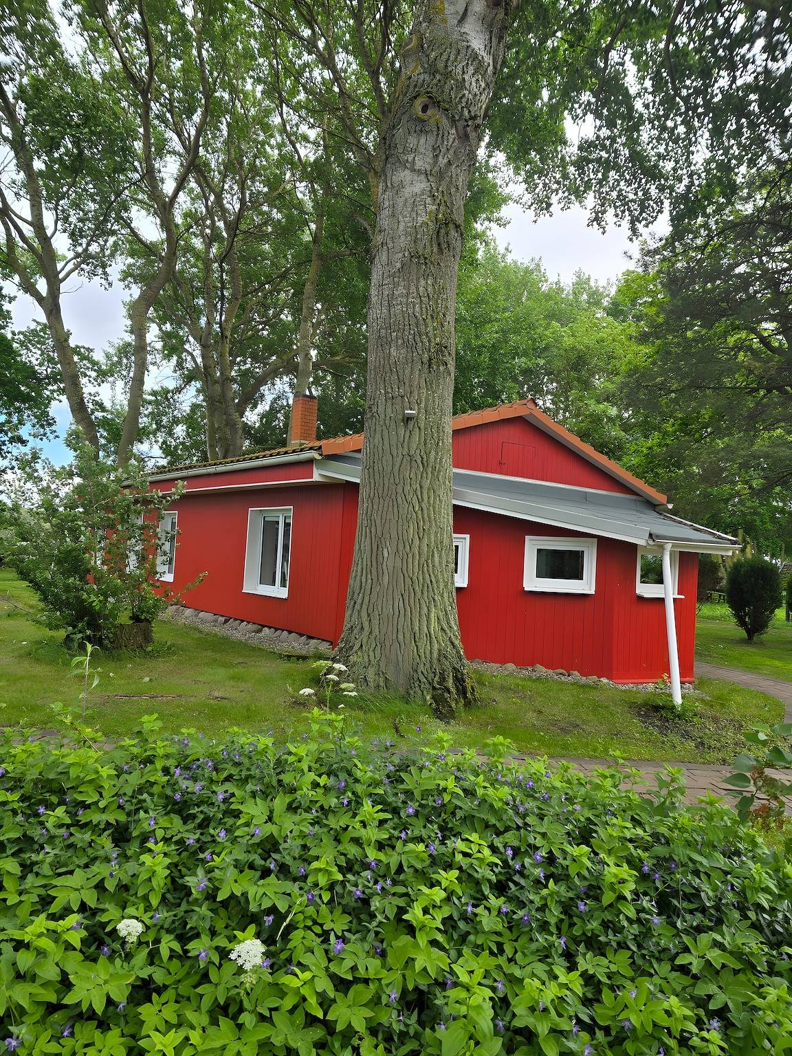 Ferienhaus 'Rotes Haus' mit privater Terrasse, Garten und Wlan in Suhrendorf, Ummanz