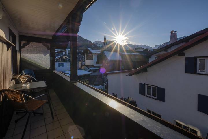 Ferienwohnung für 4 Personen, mit Balkon und Ausblick in Oberstdorf