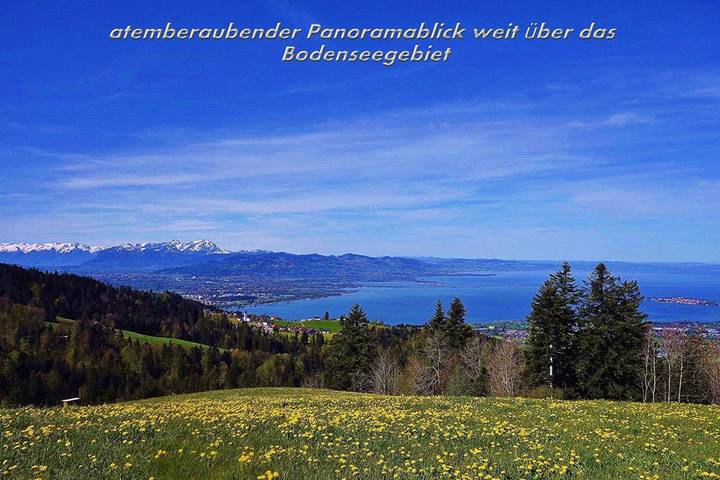 Ferienwohnung für 4 Personen, mit Garten und Ausblick sowie Seeblick, mit Haustier - 1