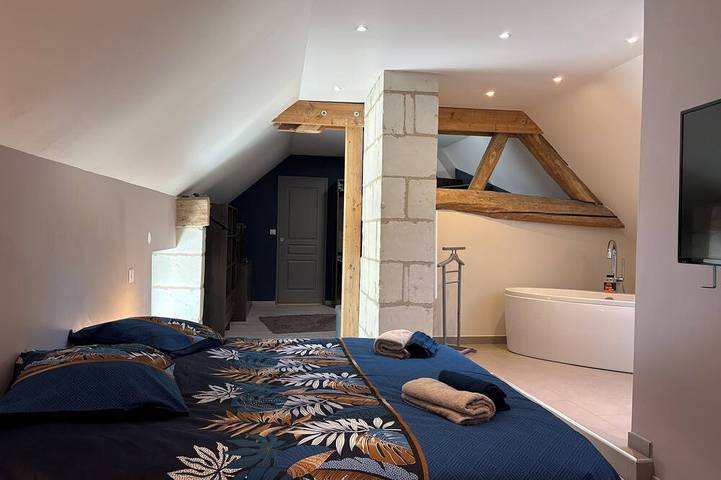 Location de vacances pour 11 personnes, animaux acceptés à Turquant - 2