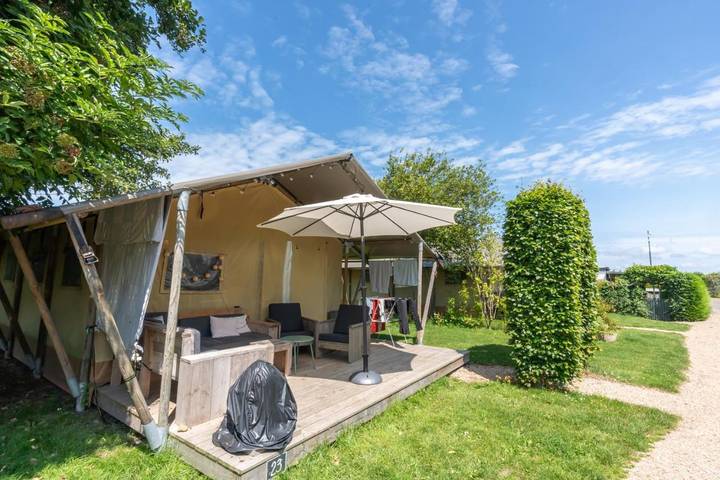 Camping für 6 Personen, mit Terrasse und Ausblick sowie Garten in Zeeland - 4
