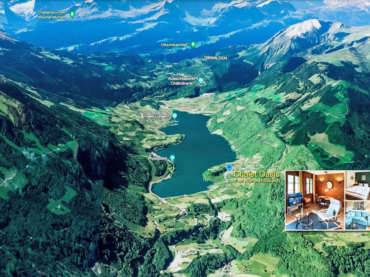 Ganze Wohnung, Chalet Oasis in Obsee, Lungern
