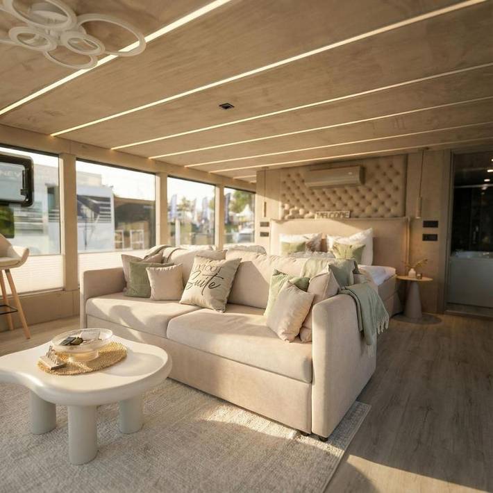 Ferienwohnung für 3 Personen, mit Terrasse und Sauna sowie Ausblick