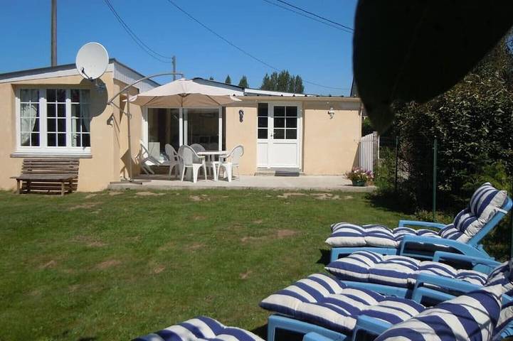 Location de vacances pour 6 personnes, avec Jardin à Gouville-sur-Mer