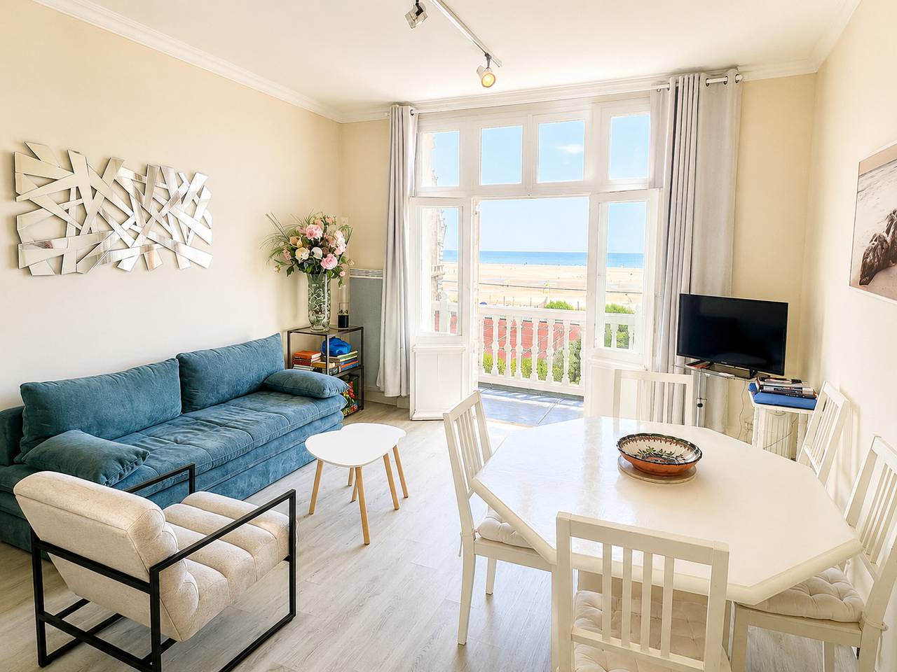 Ganze Wohnung, 2-Zimmer-Wohnung mit Meerblick in Houlgate in Houlgate, Lisieux und Umgebung