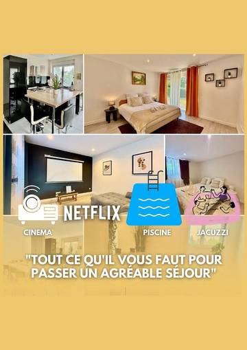 Gîte pour 6 personnes, avec vue ainsi que piscine et jardin à Saint-Brice-sur-Vienne
