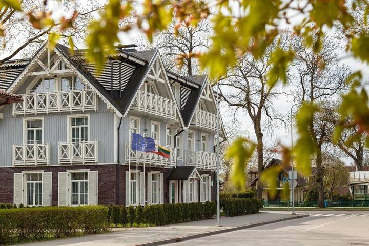 Ferienhaus für 2 Personen, mit Terrasse und Ausblick in Litauen