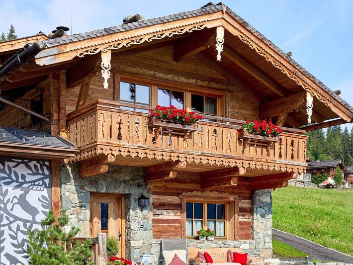 Chalet für 4 Personen, mit Terrasse und Sauna, mit Haustier in Flachau