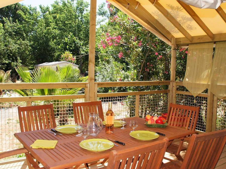 Camping  Les Pêcheurs - Mobilheim 5 personen - Caba'nature 3 Zimmer 5 Personen in Fayence, Draguignan Region