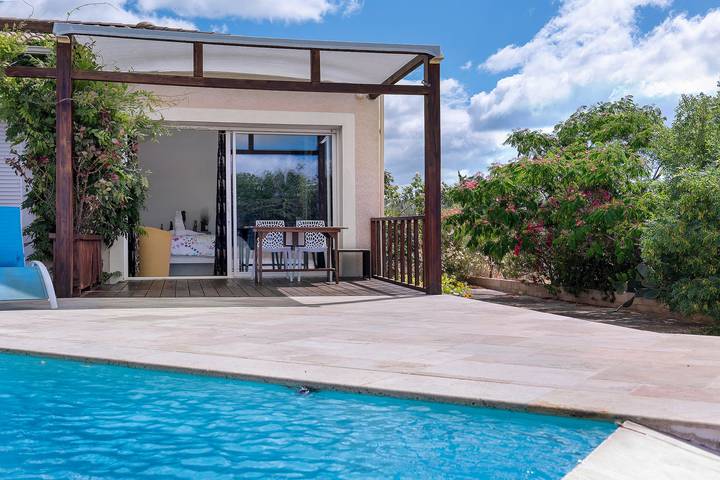 Chambre d’hôte pour 2 personnes, avec jacuzzi et jardin dans Minervois