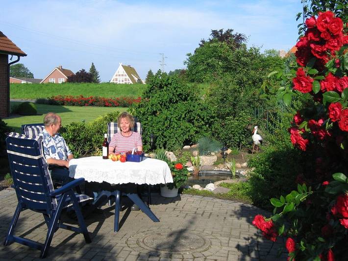 Auf dem Obsthof Fock - Hofblick in Mittelnkirchen, Landkreis Stade