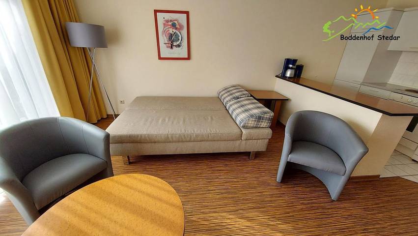 Ganze Wohnung, Boddenhof Stedar Ferienwohnung 44 – Familienfreundlich, mit Terrasse und Wlan in Buschvitz, Bergen auf Rügen und Umgebung