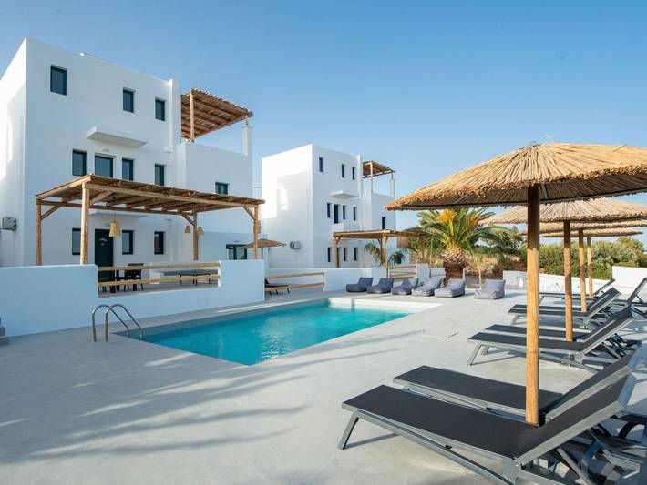 Ferienwohnung für 5 Personen, mit Balkon und Terrasse sowie Garten und Pool in Lachania - 2