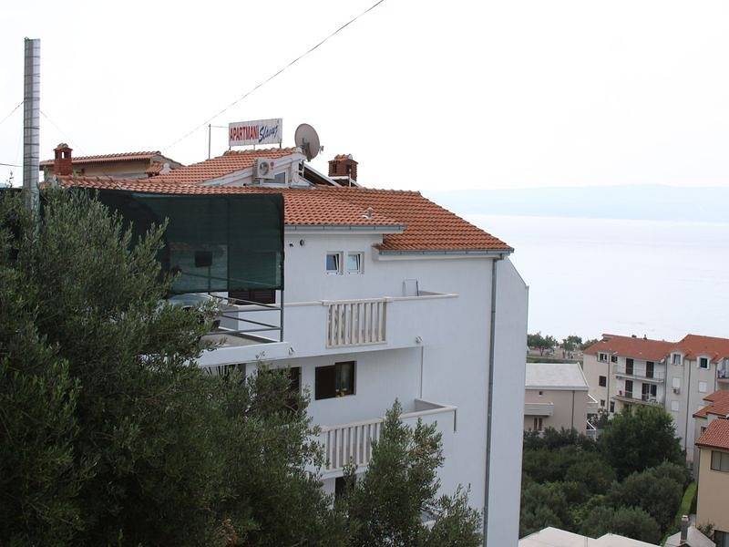 Gehele studio, Studioapartment in Duće mit Meerblick, Balkon, Klimaanlage, W-Lan (122-8) in Omiš, Omiš-Riviera