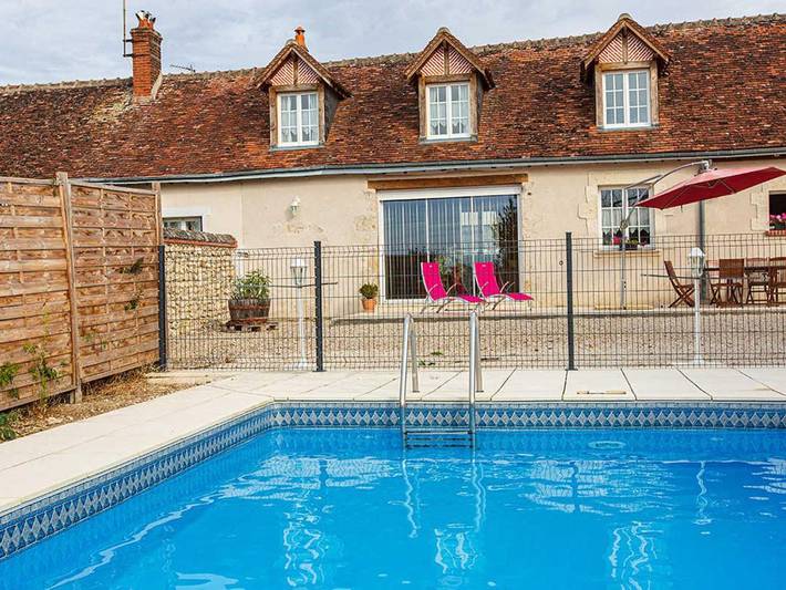 Location de vacances pour 8 personnes, avec terrasse à Chouzy-sur-Cisse