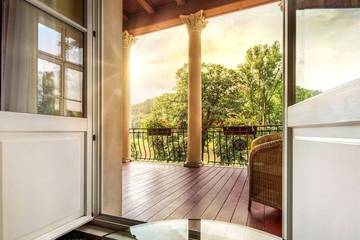 Ferienhaus für 2 Personen, mit Pool und Whirlpool sowie Balkon und Sauna in Bad Schandau