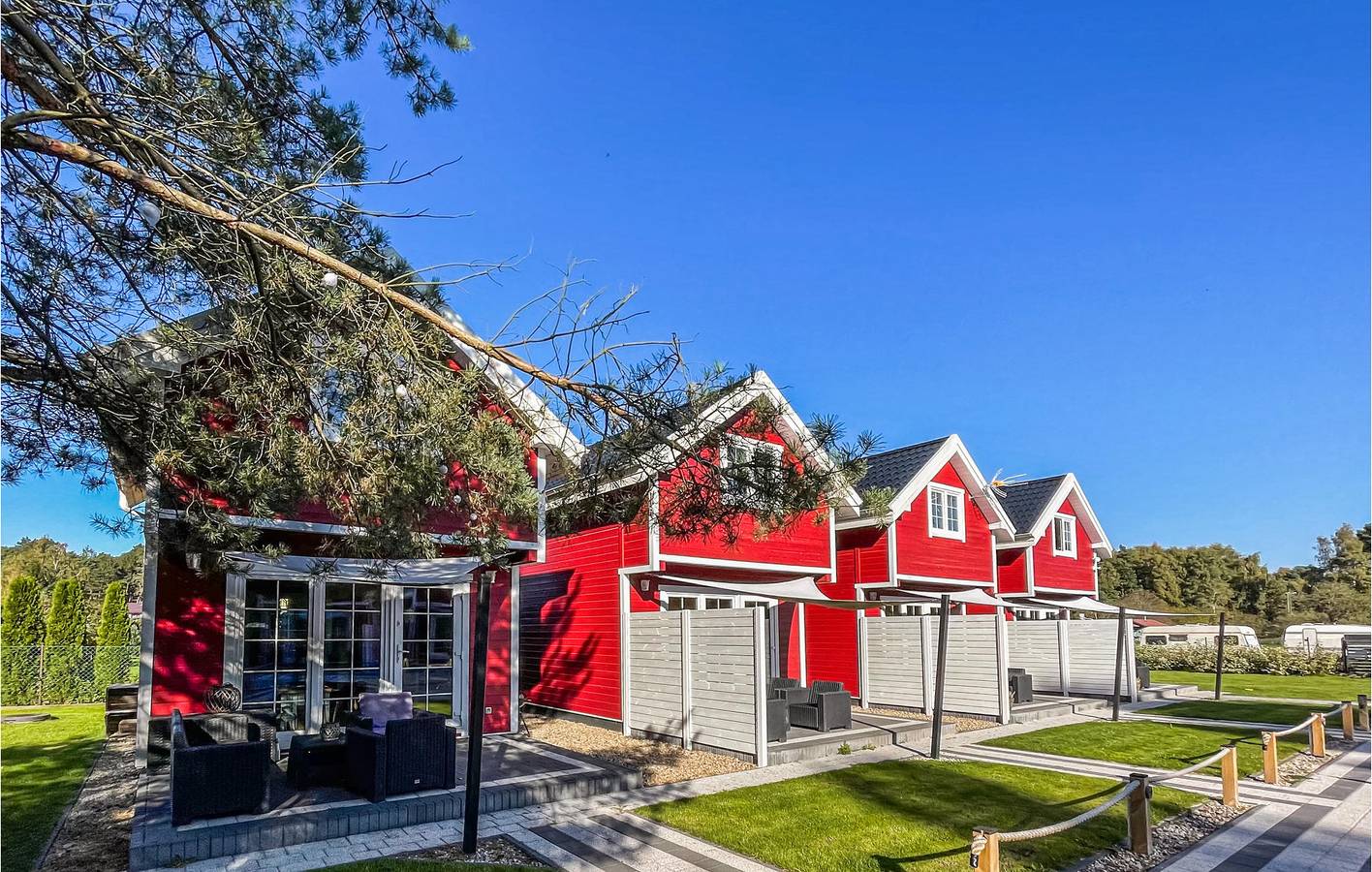 Ferienhaus für 6 Personen mit Terrasse in Dębki, Krokowa
