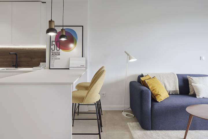 Gîte pour 2 personnes, avec Balcon et Terrasse ainsi que Jardin et Bassin pour enfant à Zarautz