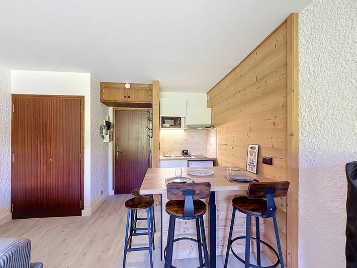 Ganzes Studio, Studio an der Piste, Blick Mont Blanc in Combloux, Pays du Mont-Blanc