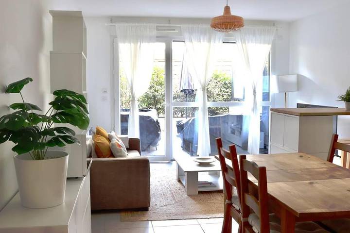 Appartement de vacances pour 6 personnes, avec Terrasse et Jardin