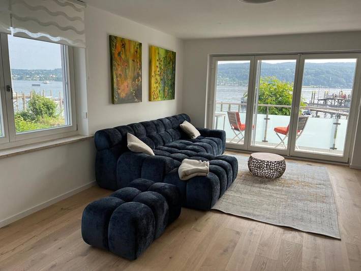 Ferienwohnung für 4 Personen, mit Ausblick und Garten sowie Seeblick - 1