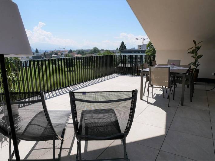 Ferienwohnung für 6 Personen, mit Balkon und Terrasse sowie Ausblick in Lochau - 4