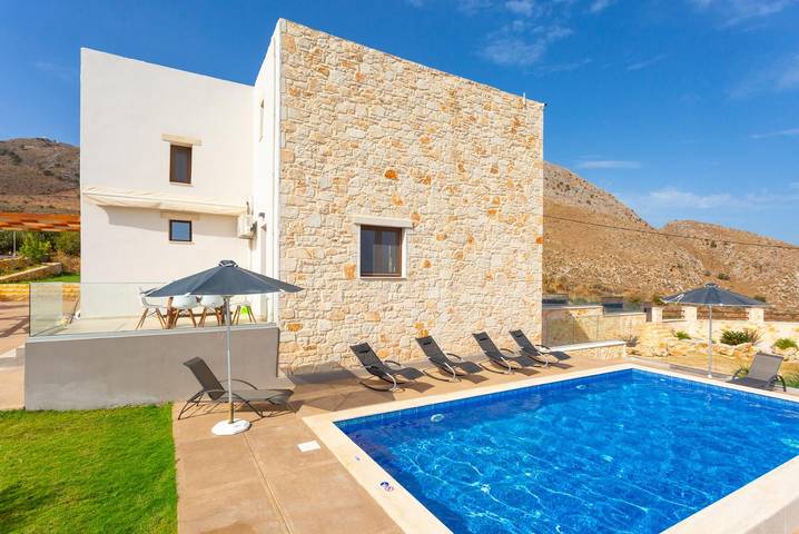 Ferienhaus für 10 Personen, mit Meerblick und Terrasse in Chania - 3