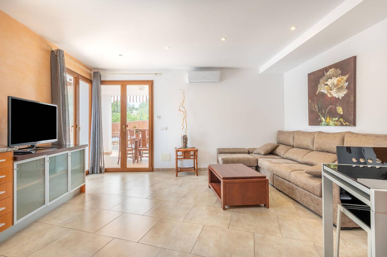 Ganze Wohnung, Apartment "Vaixell planta baja" in Strandnähe mit Meerblick, Pool, Wlan, Klimaanlage und Terrasse in Cala Egos, Santanyí