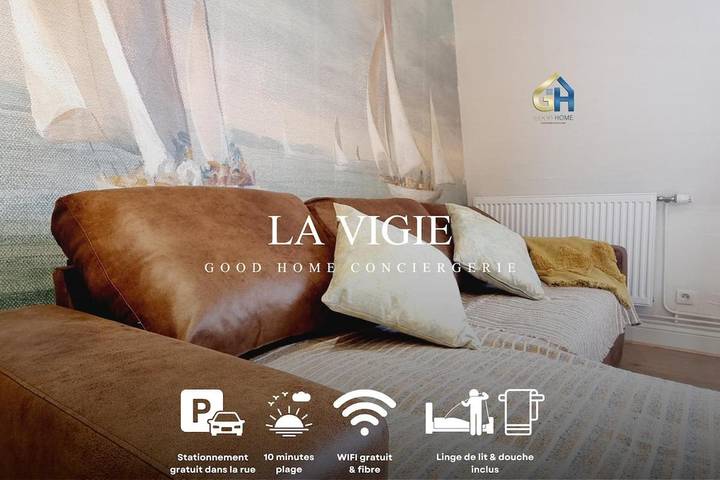 Appartement de vacances pour 4 personnes, avec jardin