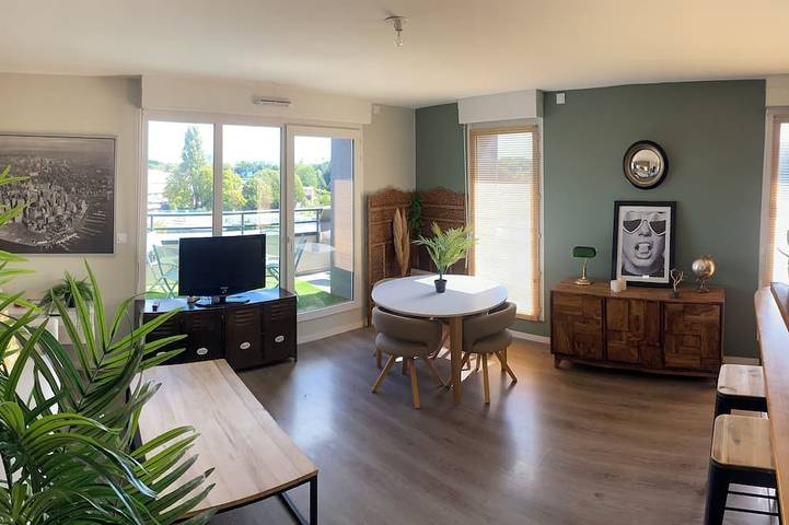 Gîte pour 4 personnes, avec balcon à Saint-André-lez-Lille