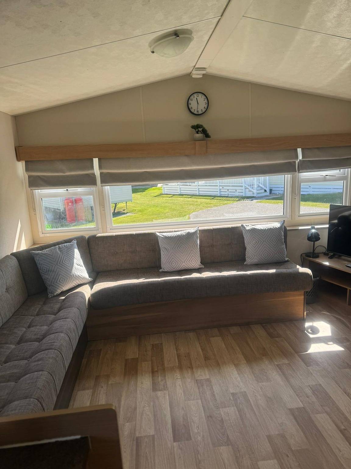 Blockhütte für 4 Personen mit Meerblick in Moray