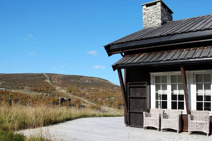 Ferieleilighet for 5 personer, med sauna og badebasseng, dyr tillatt i Geilo