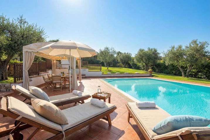 Villa pour 6 personnes, avec piscine ainsi que vue et jardin à Alghero - 3