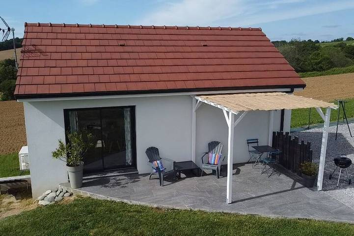 Cottage tra mare e montagna con piscina privata (e riscaldata) - Vista sui Pirenei in Laà-Mondrans, Béarn