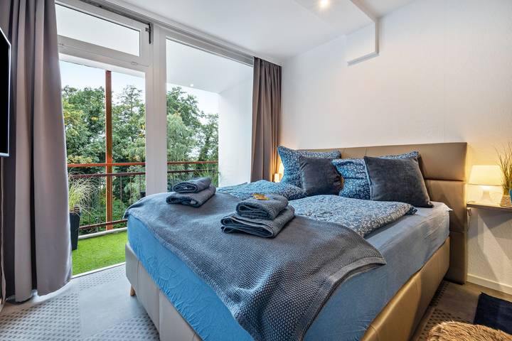 Ferienwohnung für 2 Personen, mit Balkon und Sauna