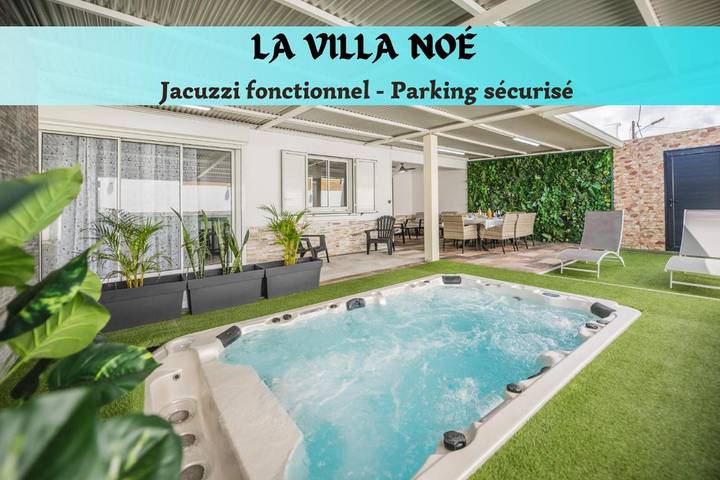 Villa pour 8 personnes, avec jardin ainsi que jacuzzi et terrasse