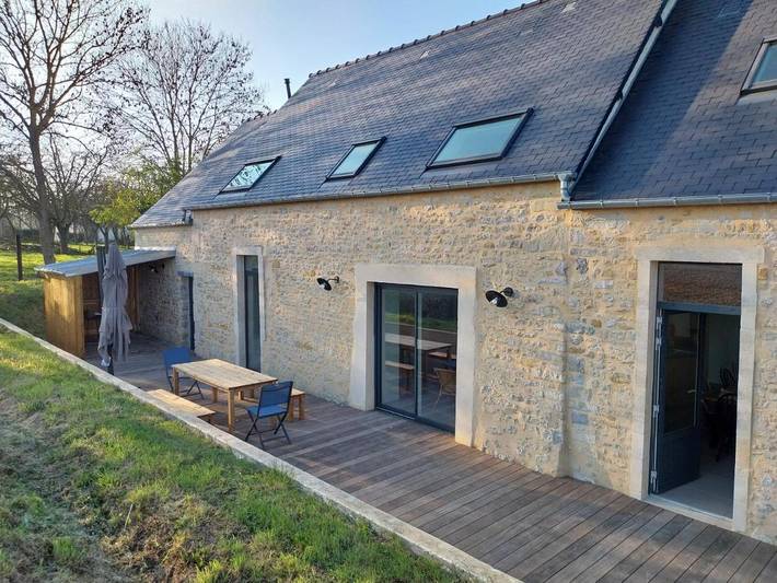 Location de vacances pour 8 personnes, avec Terrasse ainsi que Jardin et Vue à Barbeville