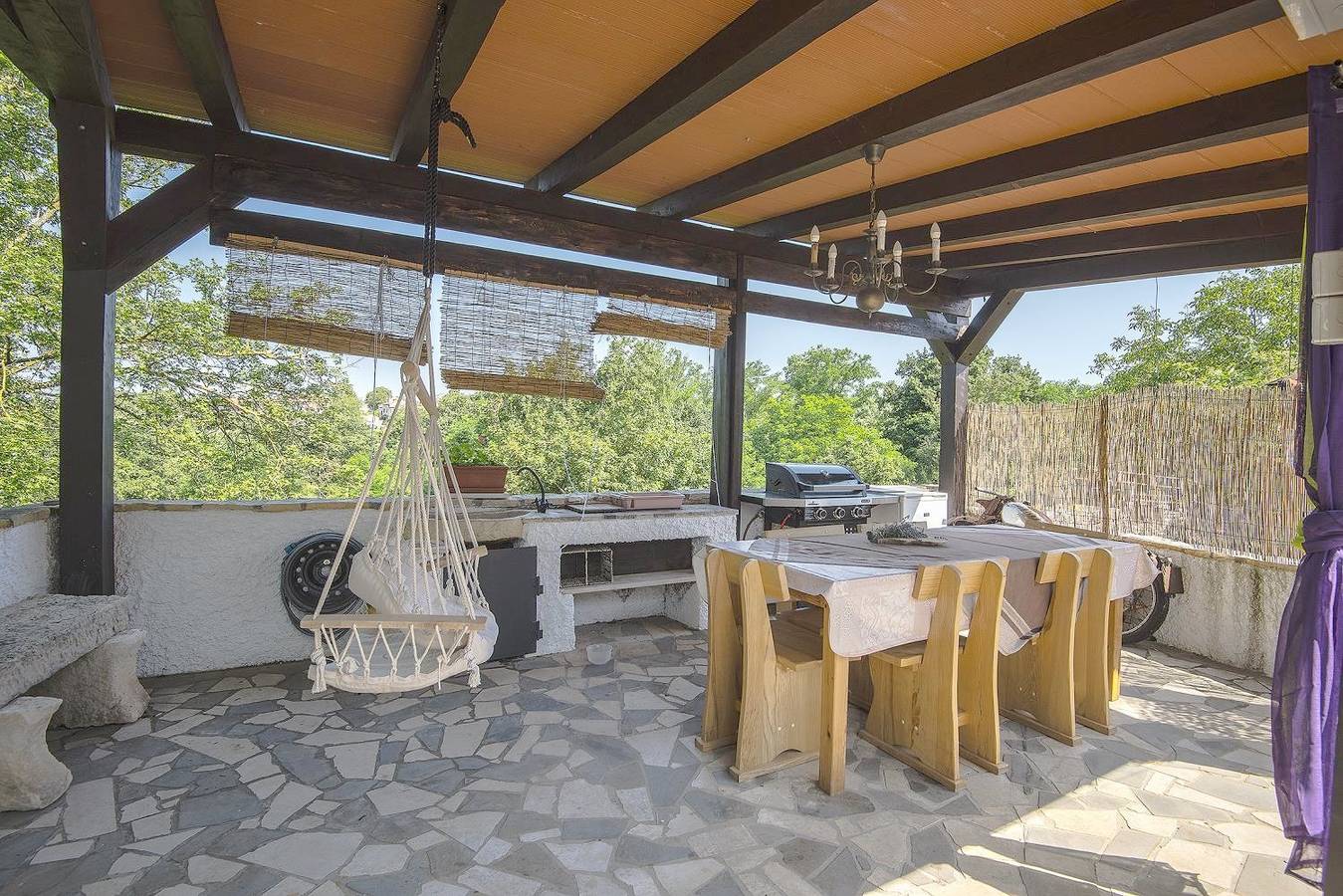 Traumhafte Steinvilla mit Privatpool, Dart, Sommerküche in Režanci, Svetvinčenat