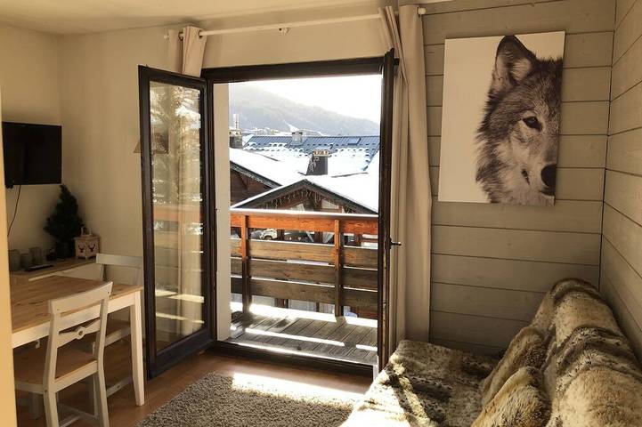 Location de vacances pour 4 personnes, avec balcon à Les Gets