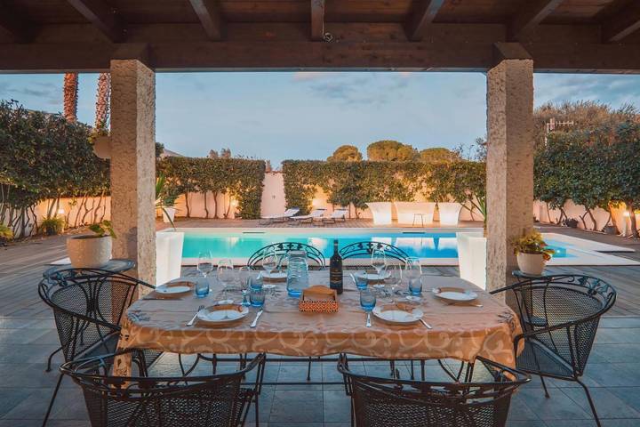 Villa für 8 Personen, mit Pool und Ausblick sowie Garten in Palermo - 4